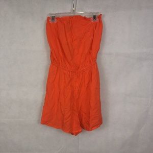 Divided by H&M Women Orange Romper Size 4 NWT